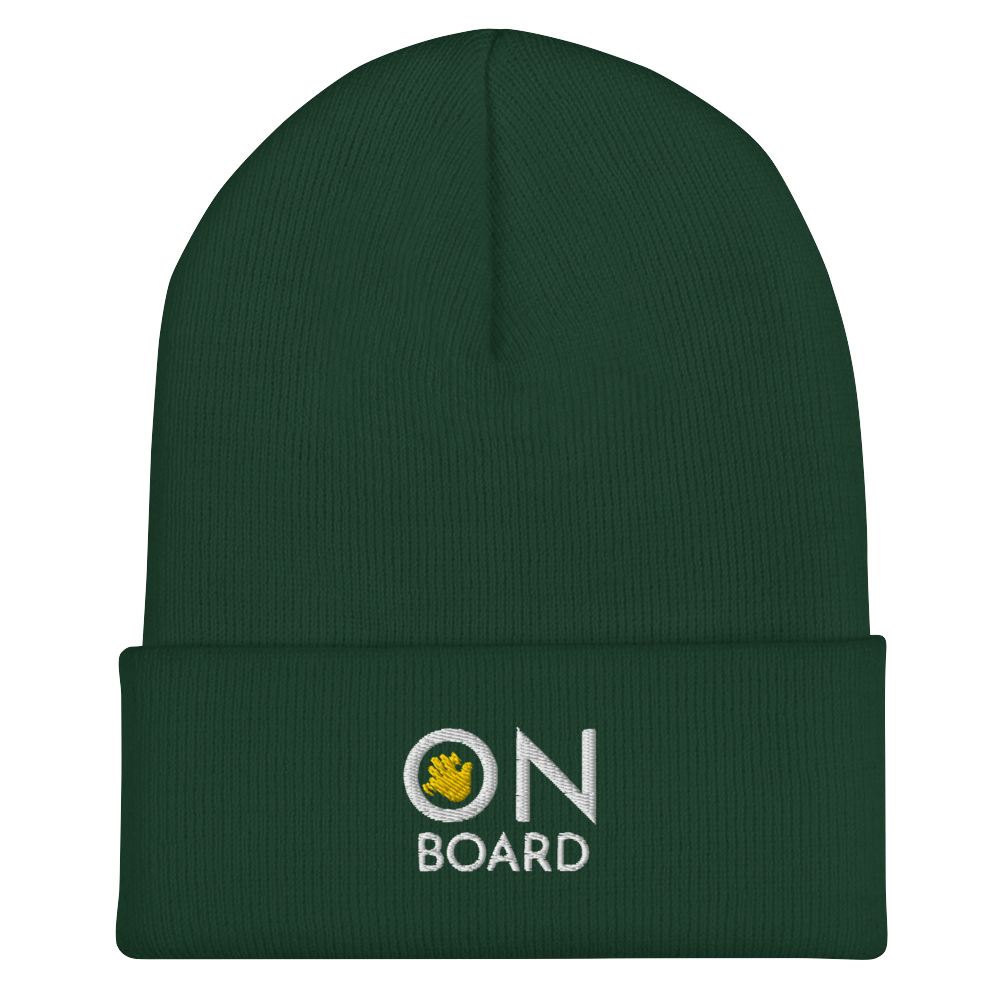 OnboardDAO Embroidered Cuffed Beanie