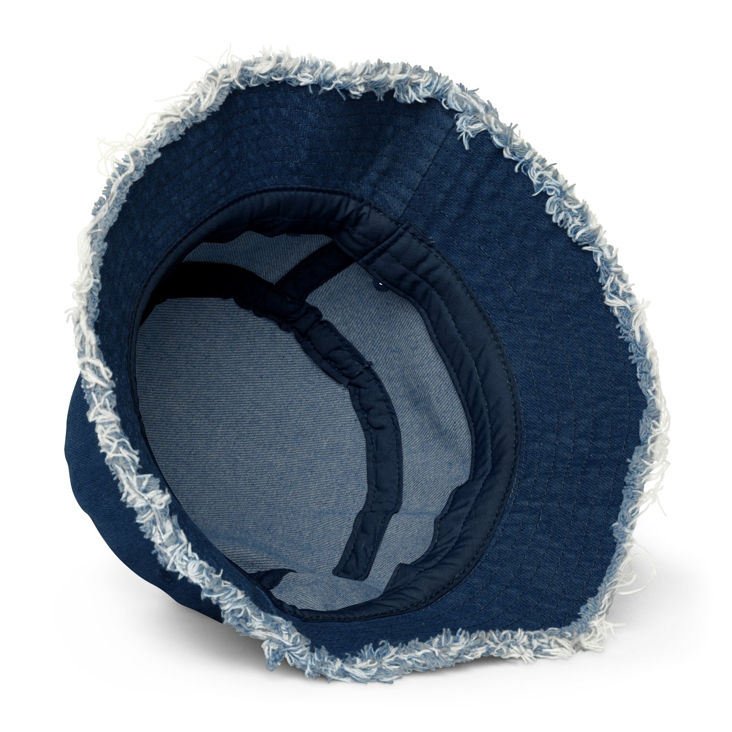 Non Fungible Human Distressed Denim bucket hat