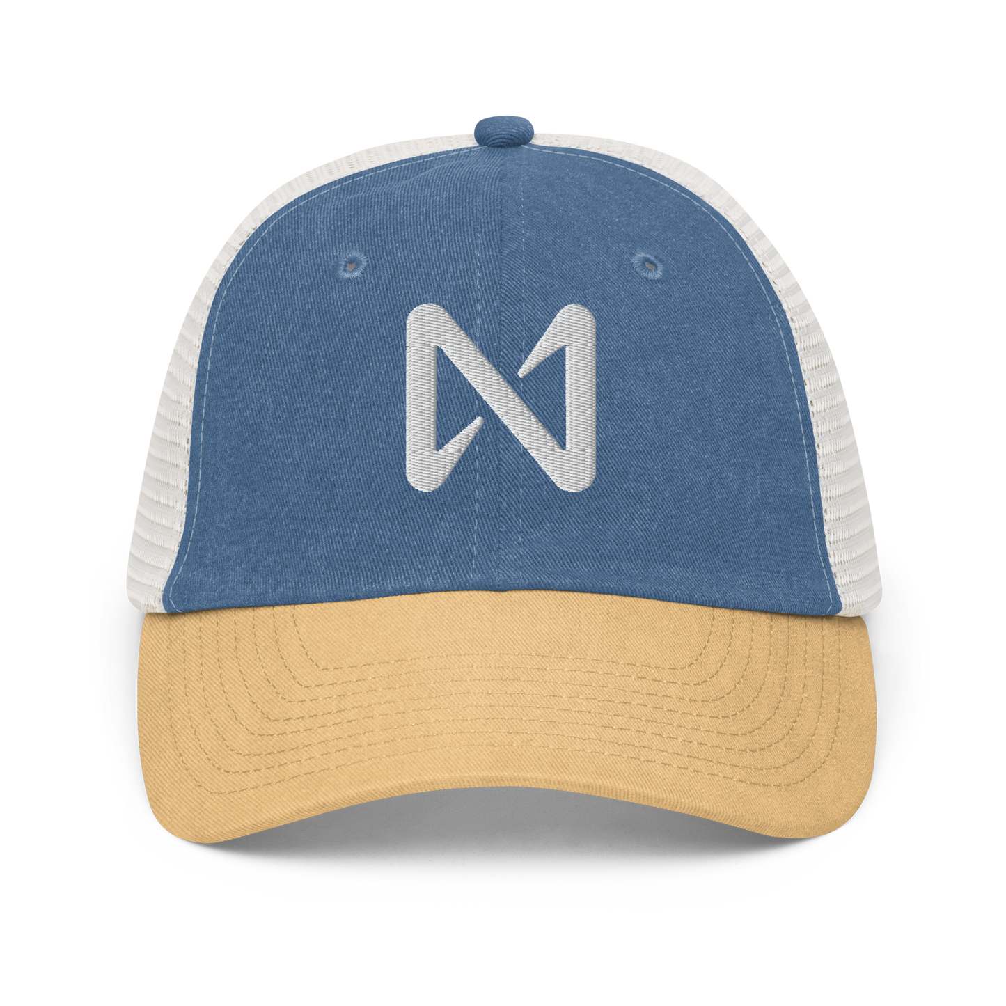 NEAR ICON WHITE EMBROIDERY Pigment-dyed cap