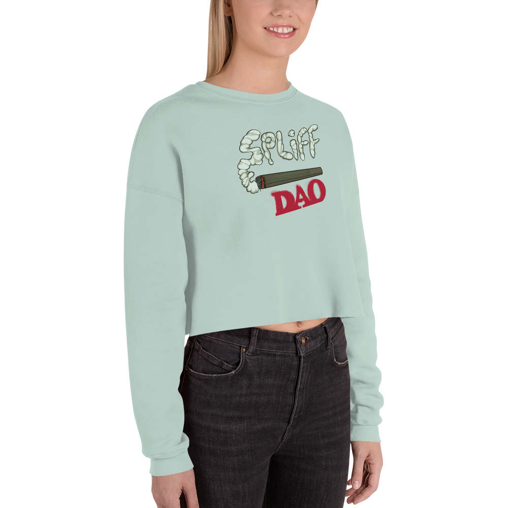 SpliffDAO ProofOfSesh Crop Sweatshirt (Light Green)